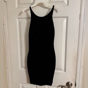 Lulu's Classic Black Mini Dress